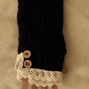 knitted fingerless gloves